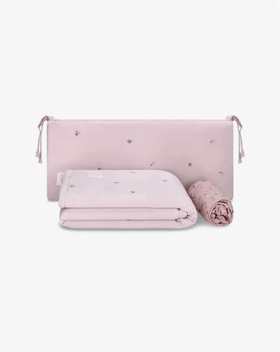 סט מצעים למיטת תינוק Cotton Cloud ורוד Minene