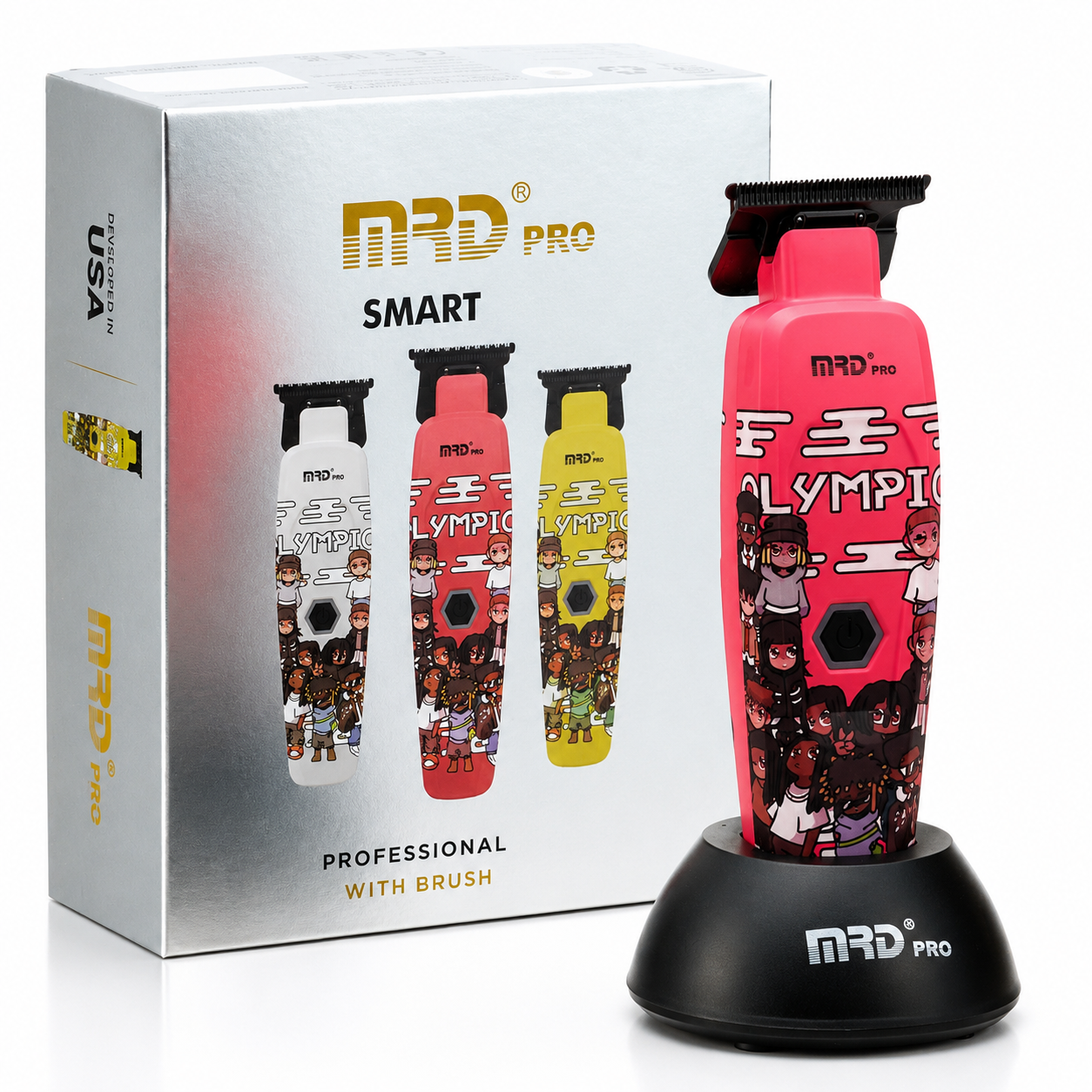 מכונת תספורת (פיניש) MRD PRO GMT-90-4 Pink אם אר די יבואן רשמי