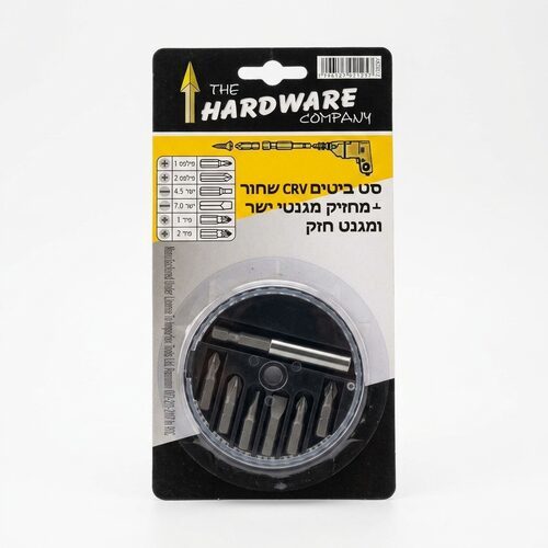 סט ביטים שחור עם מאריך מגנטי חזק 7 יחידות
