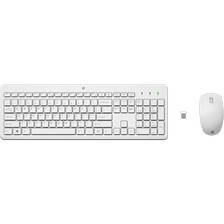 סט מקלדת ועכבר אלחוטי HP 230 3L1F0AA - צבע לבן