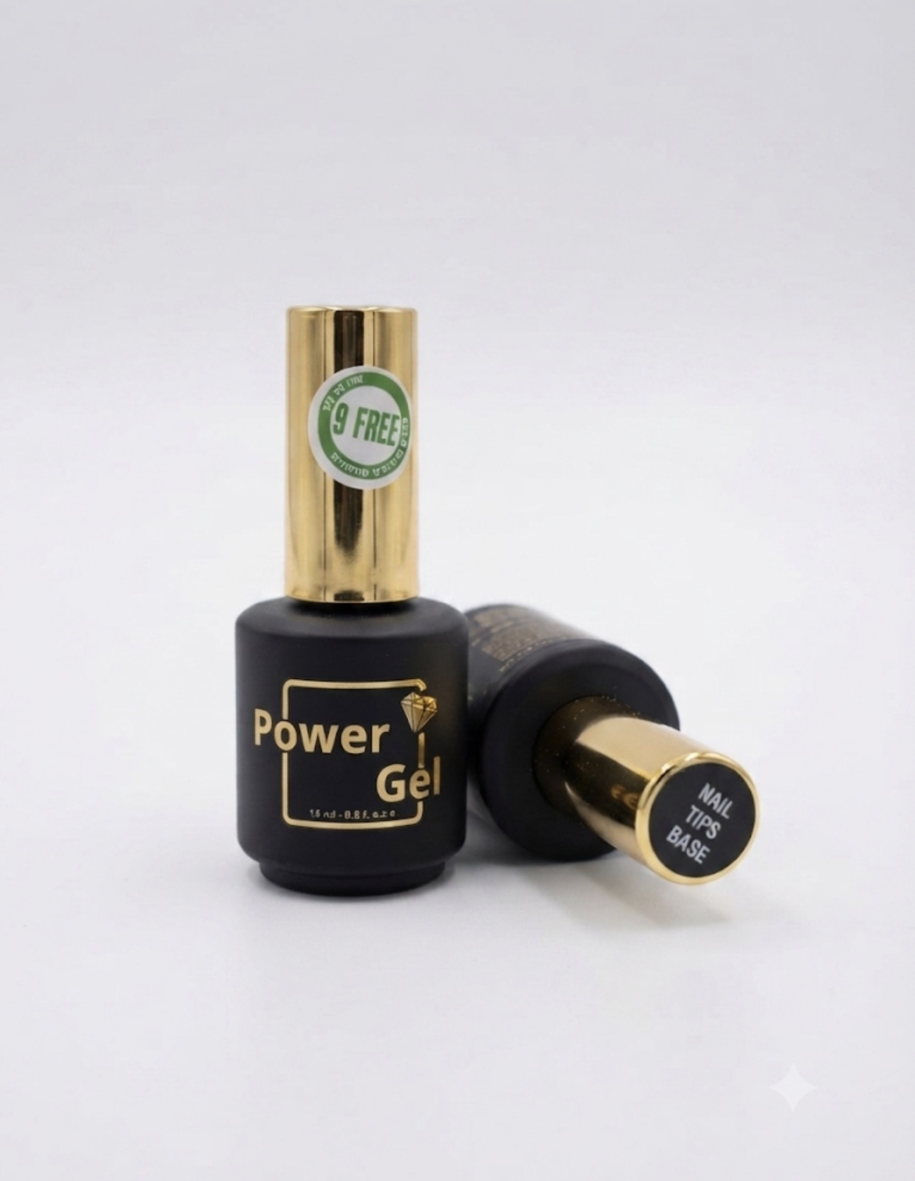 לק ג׳ל 15 מ״ל Power Gel פאוור ג׳ל בייס טיפס  NAIL TIPS BASE 