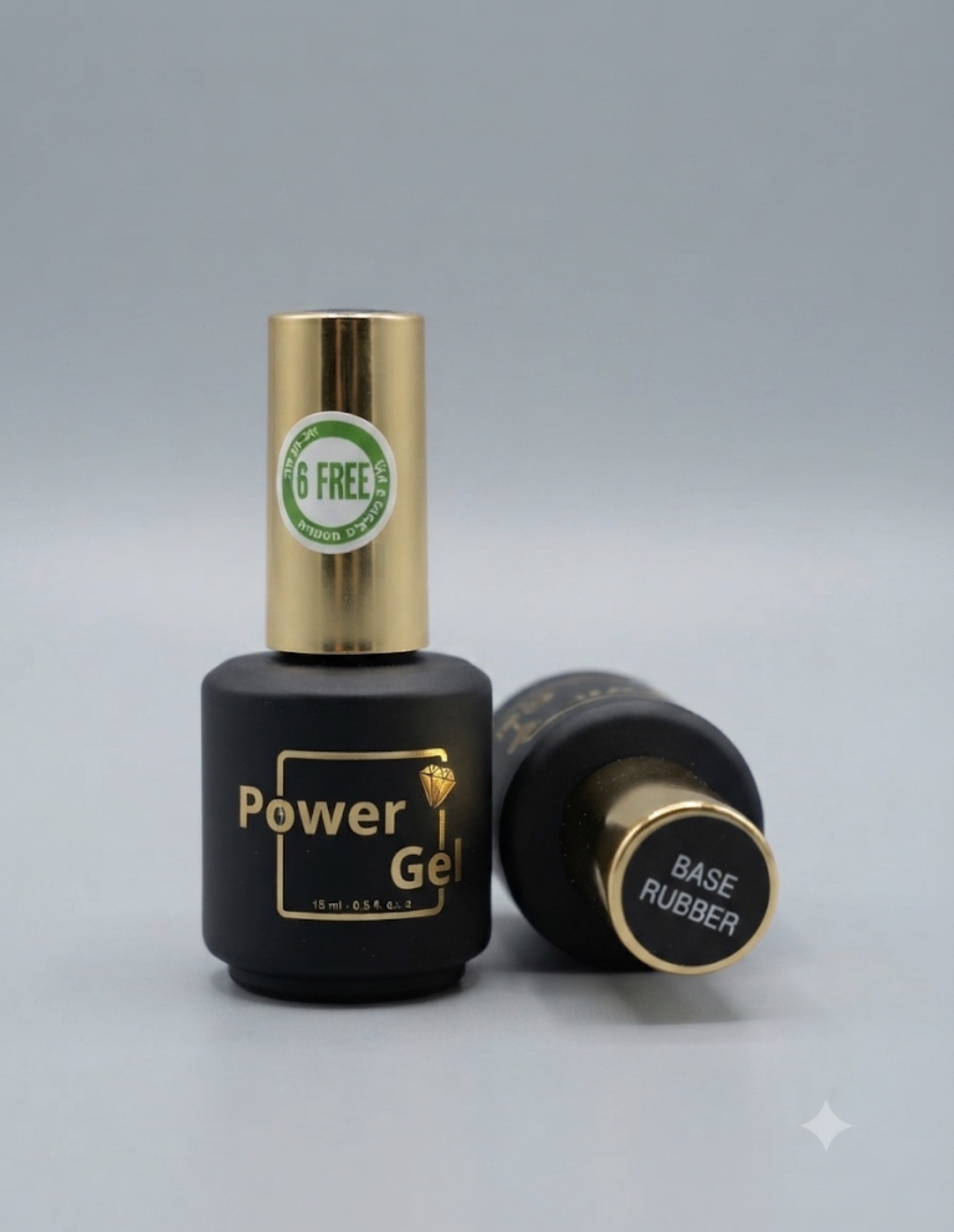 לק ג׳ל 15 מ״ל Power Gel פאוור ג׳ל ראבר בייס  RUBBER BASE 