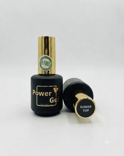 לק ג׳ל 15 מ״ל Power Gel פאוור ג׳ל ראבר טופ  RUBBER TOP 