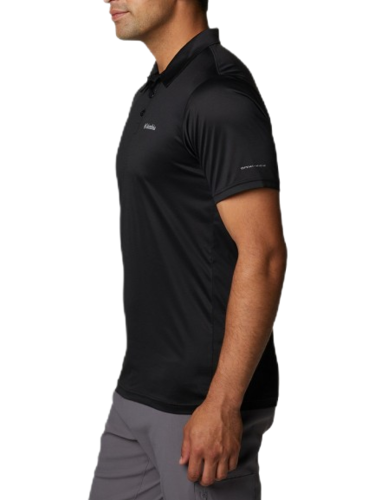 חולצת פולו לגבר Hike Polo שחורה - Columbia