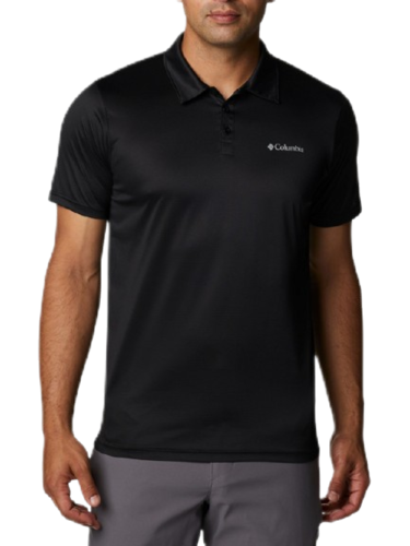 חולצת פולו לגבר Hike Polo שחורה - Columbia