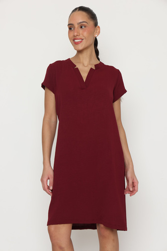 שמלת לינוי בורדו