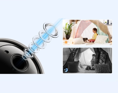 מצלמת אבטחה WiFi 6 פנימית ממונעת 5MP עם זיהוי בכי - Reolink E331
