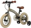 MINIBY 3in1 - אופני איזון "12 שהופכים לאופני ילדים עם בלם יד וגלגלי עזר לגילאי 2-5 שנים - אפור