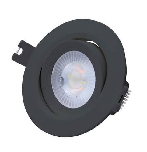 ספוט תאורה לד מתכוון שחור 12W דגם LORENZO אומגה