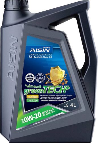 שמן מנוע AISIN GREEN TECH+ 0W20 SP GF6A 4L