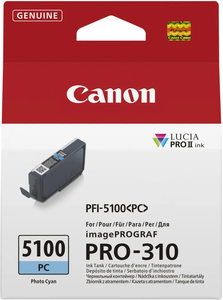 ראש דיו כחול פוטו מקורי Canon PFI-5100PC