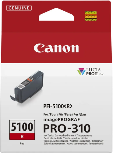 ראש דיו אדום מקורי Canon PFI-5100R