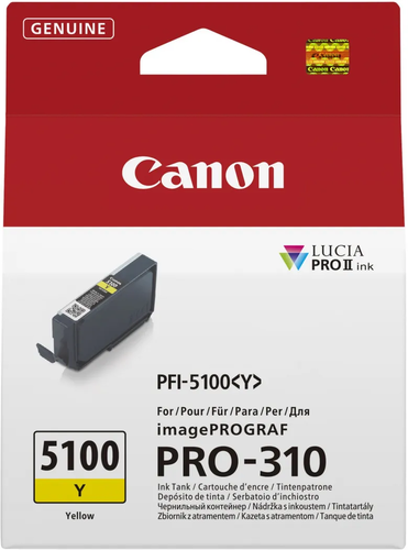 ראש דיו צהוב מקורי Canon PFI-5100Y