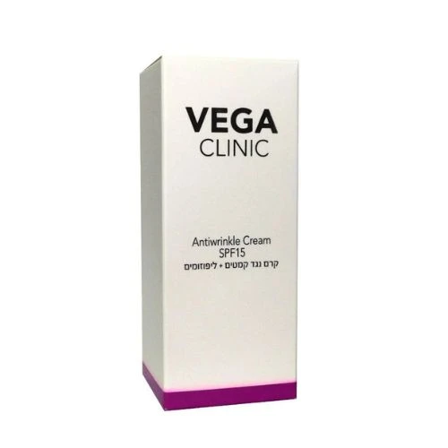קרם נגד קמטים Liposomes Cream של ווגה עם ליפוזומים ו-SPF 15 לטיפוח והגנה על עור הפנים 50 מ