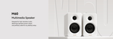 רמקול EDIFIER M60 - DT Bluetooth Bookshelf Speaker HiRes (white)  EDF100074w