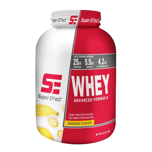 אבקת חלבון וואן וואי OneWhey | בטעם בננה | 2 ק"ג | 60 מנות הגשה | סופר אפקט | Super Effect