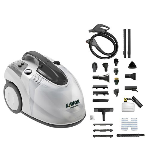 מכונת אדים וקיטור מקצועית + שואב רטוב / יבש LAVOR GV-EGON VAC 4.1 PLUS