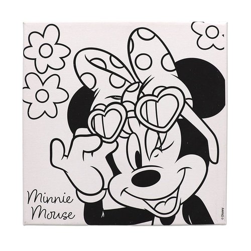 תמונת קנבס עם צבעים ומכחול - מיני מאוס