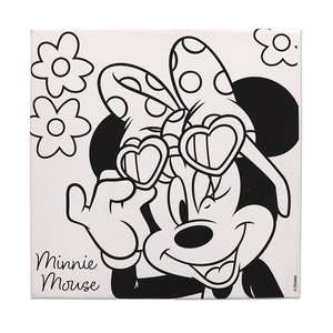תמונת קנבס עם צבעים ומכחול - מיני מאוס