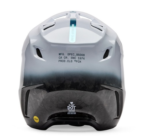 קסדת פוקס קרבון לבן - FOX V3 RS GHOST V26