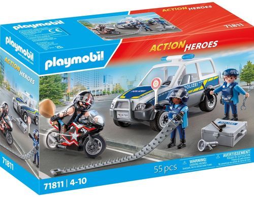 פליימוביל 71811 - מרדף משטרתי ניידת ואופנוע שודדים