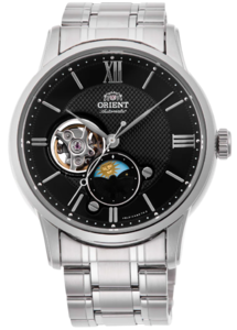Orient RA-AS0008B30B Classic Sun and Moon Open Heart אוטומטי