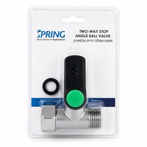 ברז מסוט דו־כיווני לאסלה עם ידית פלסטיק SPRING