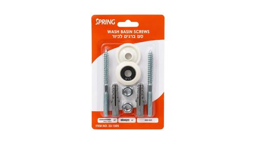 סט ברגים לקיבוע כיור SPRING ‏M10×120 מ״מ
