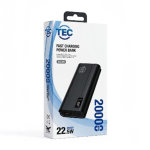 מטען נייד מהיר 20,000mAh עם צג דיגיטלי דיגיטלי מבית TEC