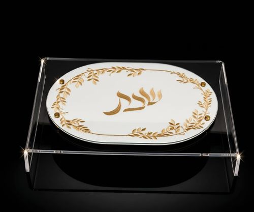 מגש חלות אקריליק שקוף עם פטנט ייחודי