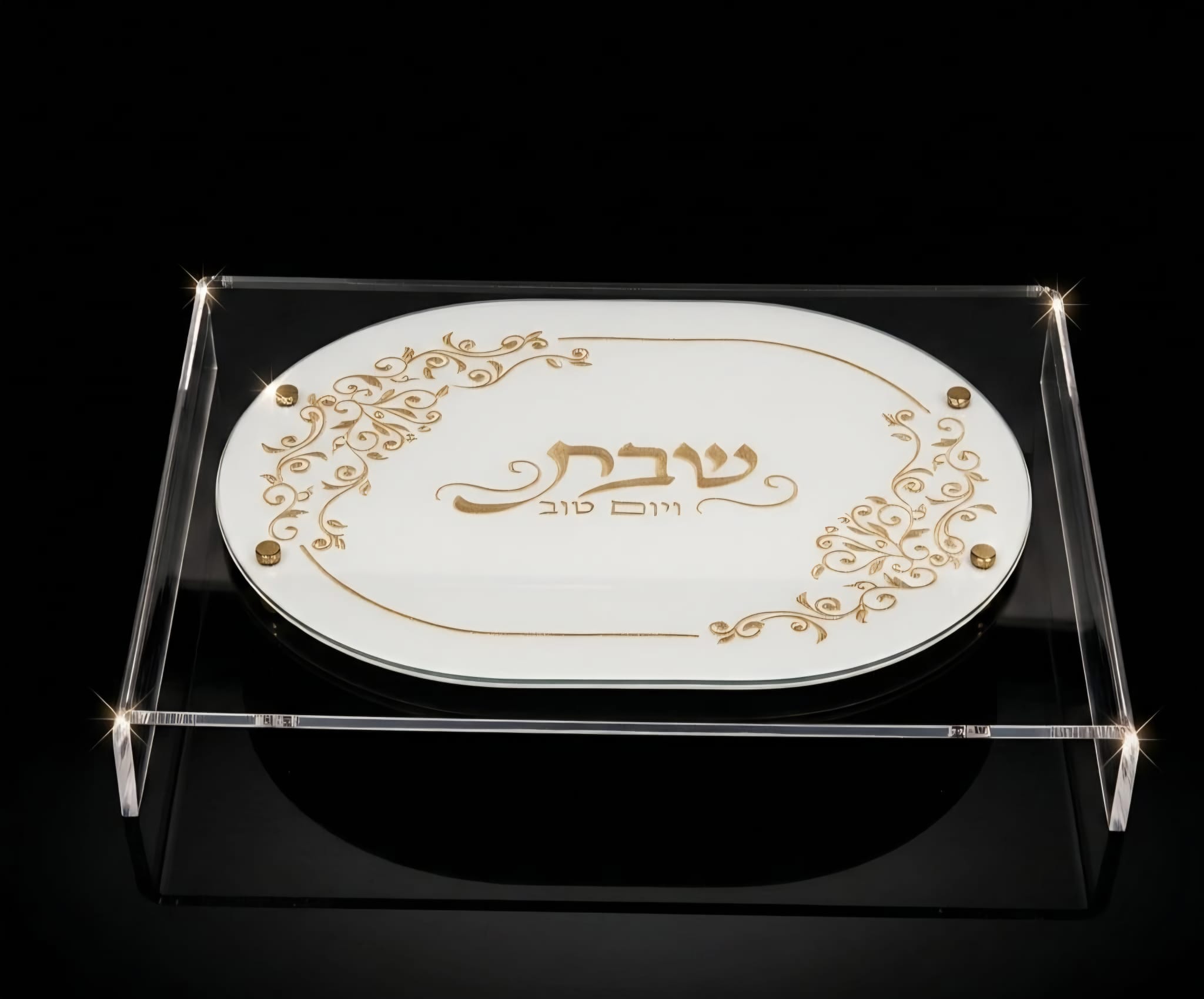 מגש חלות אקריליק שקוף עם פטנט ייחודי