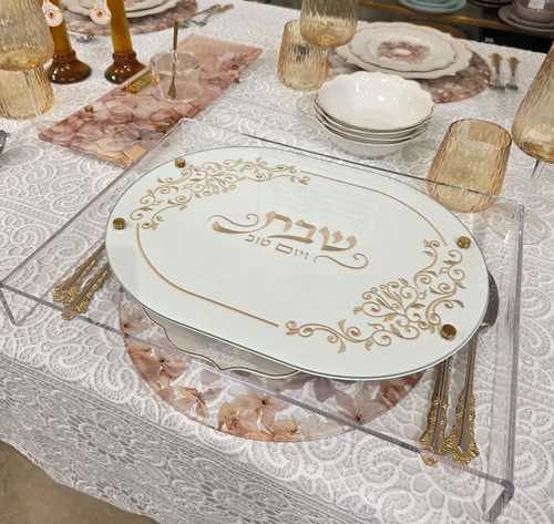 מגש חלות אקריליק שקוף עם פטנט ייחודי