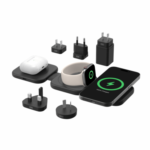  מטען אלחוטי מגנטי 3 ב-1 נייד עם Qi2 15W Belkin BoostCharge Pro Belkin WIZ024hqBK 