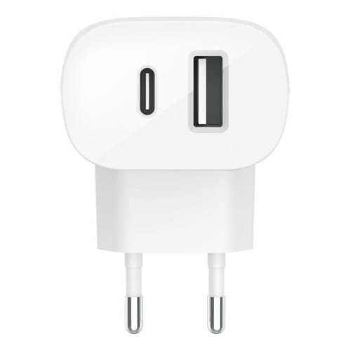  מטען קיר כפול Belkin Boost Charge Wall Charger 32W צבע לבן Belkin Wall Charger 