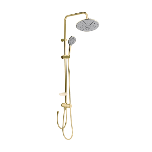 מערכת רחצה משולבת / מוט פינוק מדגל מורן PLASSON Indoor | זהב מוברש