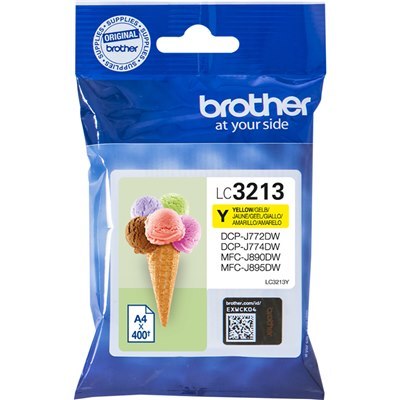 ראש דיו צהוב מקורי Brother LC3213Y (400 דפים)
