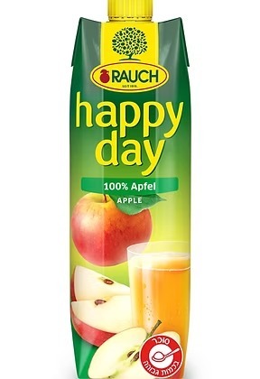  מיץ תפוחים 100%   -ראוך 
