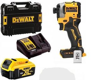 מברגת אימפקט 18V ללא פחמים DEWALT DCF850.1 - סוללה + מטען