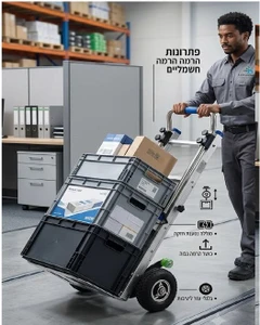 עגלת משא נטענת 220 ק"ג עולה מדרגות KR-218KG-STEPS