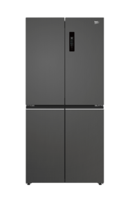 BEKO מקרר 4 דלתות 601 ליטר בגוון נירוסטה מושחרת GN91601DX