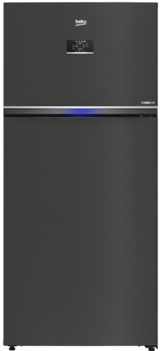 BEKO מקרר מקפיא עליון 630 ליטר נירוסטה מושחרת RDNE6543XR
