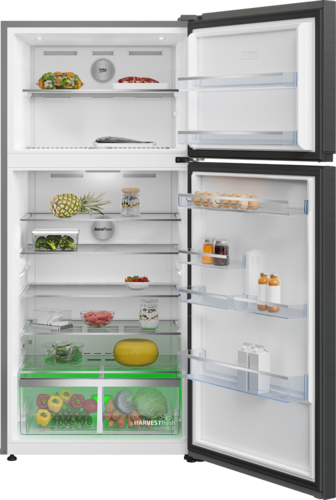 BEKO מקרר מקפיא עליון 630 ליטר נירוסטה מושחרת RDNE6543XR
