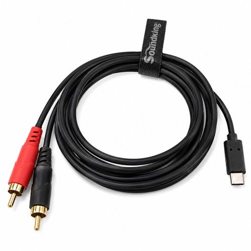 כבל מ 2RCA ל TYPE C - אורך 2מ SK BUR001