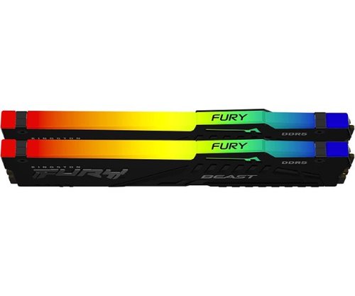 זכרון לנייח | Kingston Fury Beast RGB | 32GB 2X16 | DDR5 | 6800Mhz C34