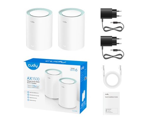 מגביר טווח | Cudy M1500 AX1500 MESH WIFI6 System 2 pack