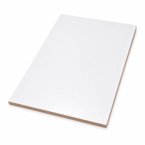 משטח mdf מלבני עם ציפוי לבן 47/30