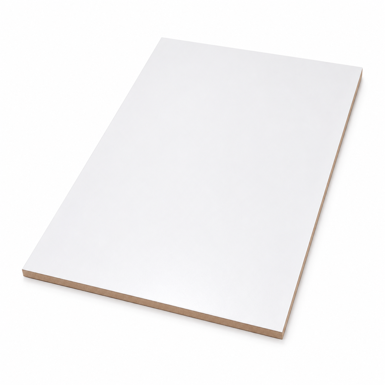 משטח mdf מלבני עם ציפוי לבן 47/30