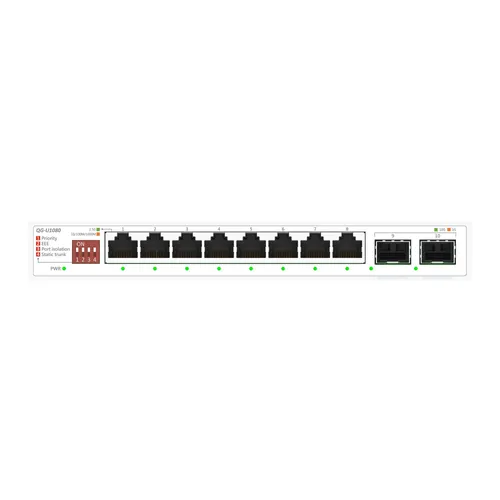מתג לא מנוהל +Asus QG-U1080 8-Port 2.5G + 2-Port 10G SFP