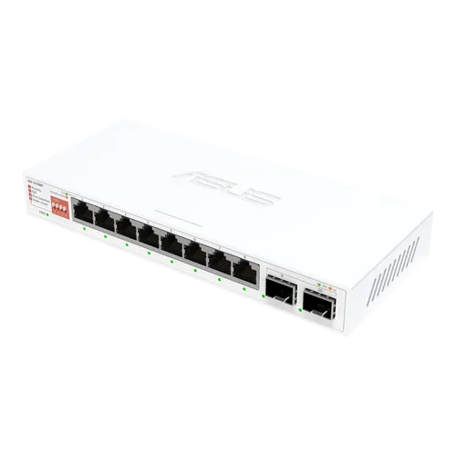 מתג לא מנוהל +Asus QG-U1080 8-Port 2.5G + 2-Port 10G SFP