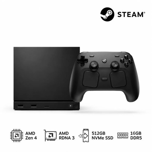 CONSOLE MGM STEAM MACHINE 512GB + STEAM CONTROLLER